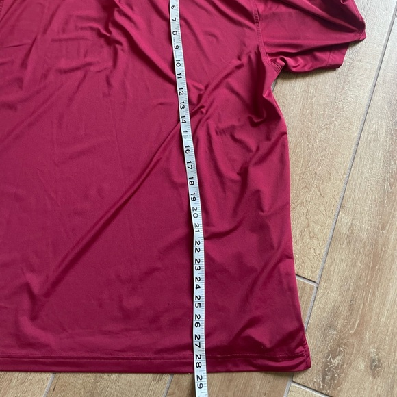 Brooks Brothers Performance Series Short Sleeve Collared Golf Shirt in Red Large - Picture 7 of 8
